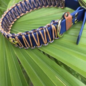 HU 44-50 cm Paracord umflochtenes BioThane Halsband
