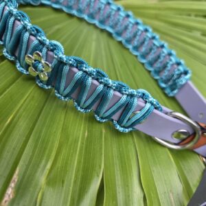 HU 44-49 cm Paracord umflochtenes BioThane Halsband