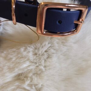 HU 44-47 cm BioThane Halsband navy blau