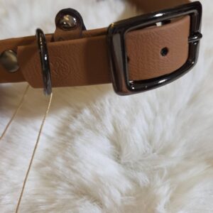 HU 42-47 cm BioThane Halsband hellbraun