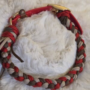 HU 44-50 cm Geflochtenes Paracord Halsband