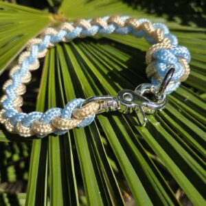 HU 41 cm Geflochtenes PPM Halsband mit Scherenkarabiner