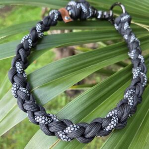 HU 48 cm 8fach geflochtenes Paracord Halsband