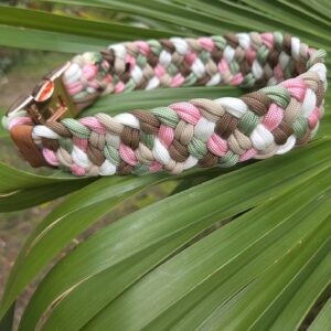 HU 42 cm Geflochtenes Paracord Schmuck-Halsband mit Steckschnalle