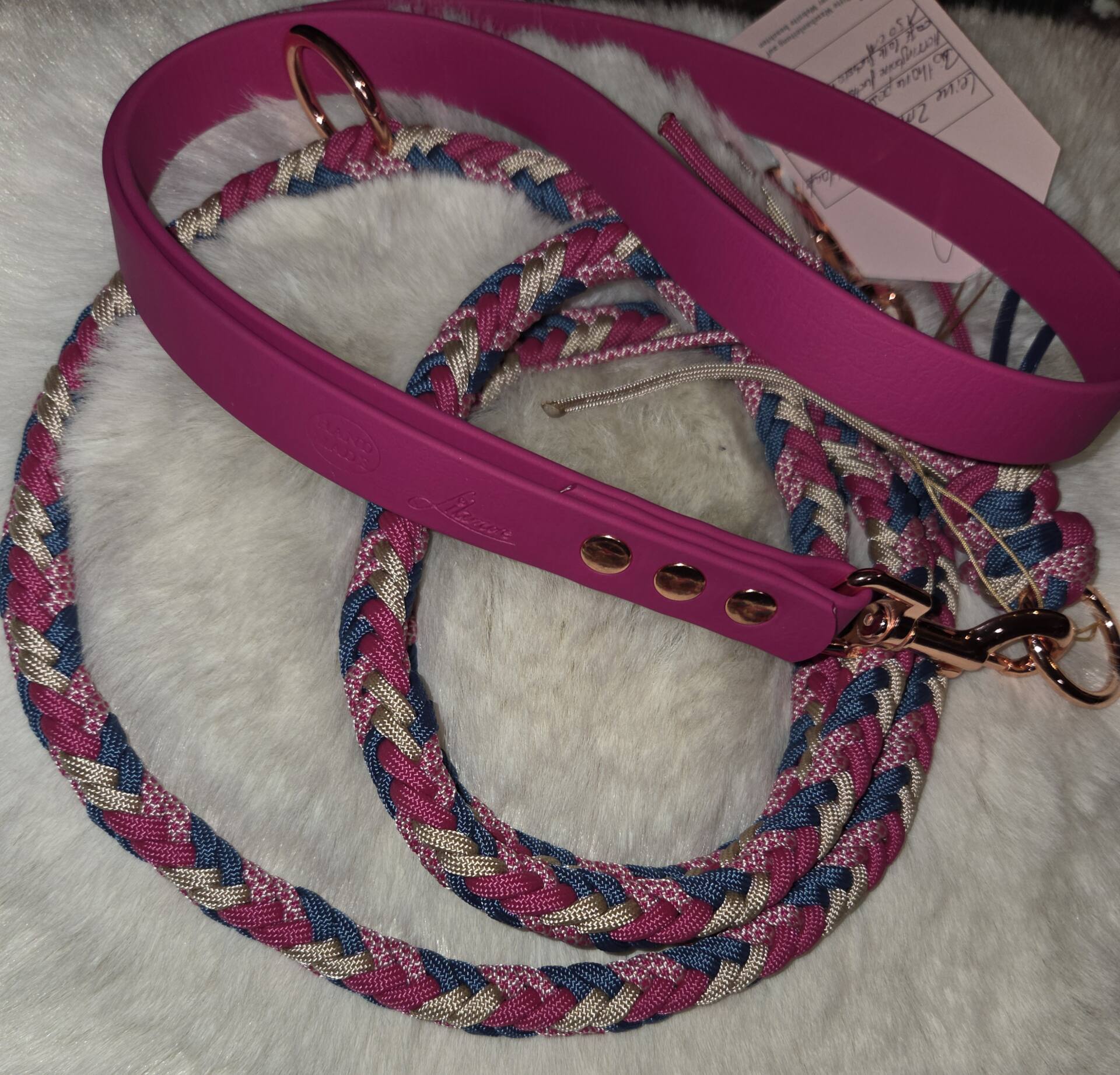 Geflochtene Leine mit BioThane Handschlaufe