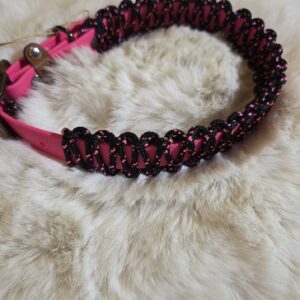 HU 35-41 cm Paracord umflochtenes BioThane Halsband