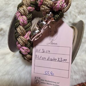 HU 36 cm Geflochtenes PPM Halsband mit Scherenkarabiner