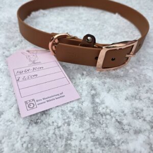HU 64-72 cm BioThane Halsband hellbraun