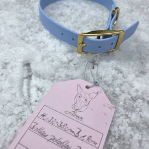 HU 32-38 cm BioThane Halsband Polarblau