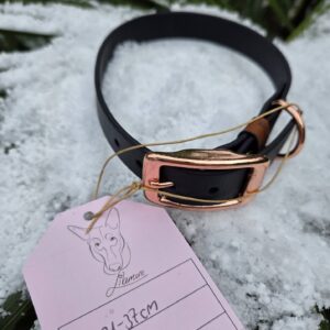 HU 31-37 cm BioThane Halsband schwarz