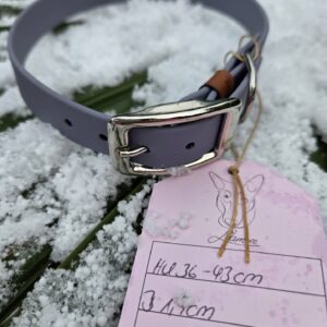 HU 36-43 cm BioThane Halsband grau