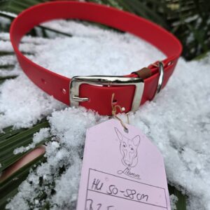 HU 50-58 cm BioThane Halsband rot