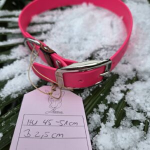 HUJ 45-51 cm BioThane Halsband Passion Pink