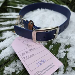 HU 41-49 cm BioThane Halsband Navy blau
