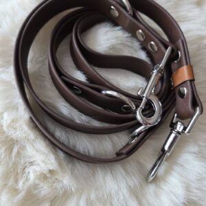 BioThane Leine 19mm dunkelbraun