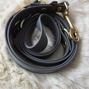 BioThane Leine 19mm dunkelgrau