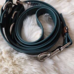 BioThane Leine 19mm dunkelgrün