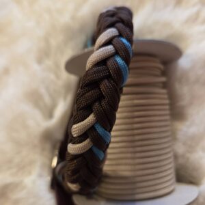 HU 33-39 cm Geflochtenes Paracord Halsband mit BioThane Verschluss