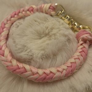 HU 29 cm 8fach geflochtenes Paracord Halsband mit Scherenkarabiner