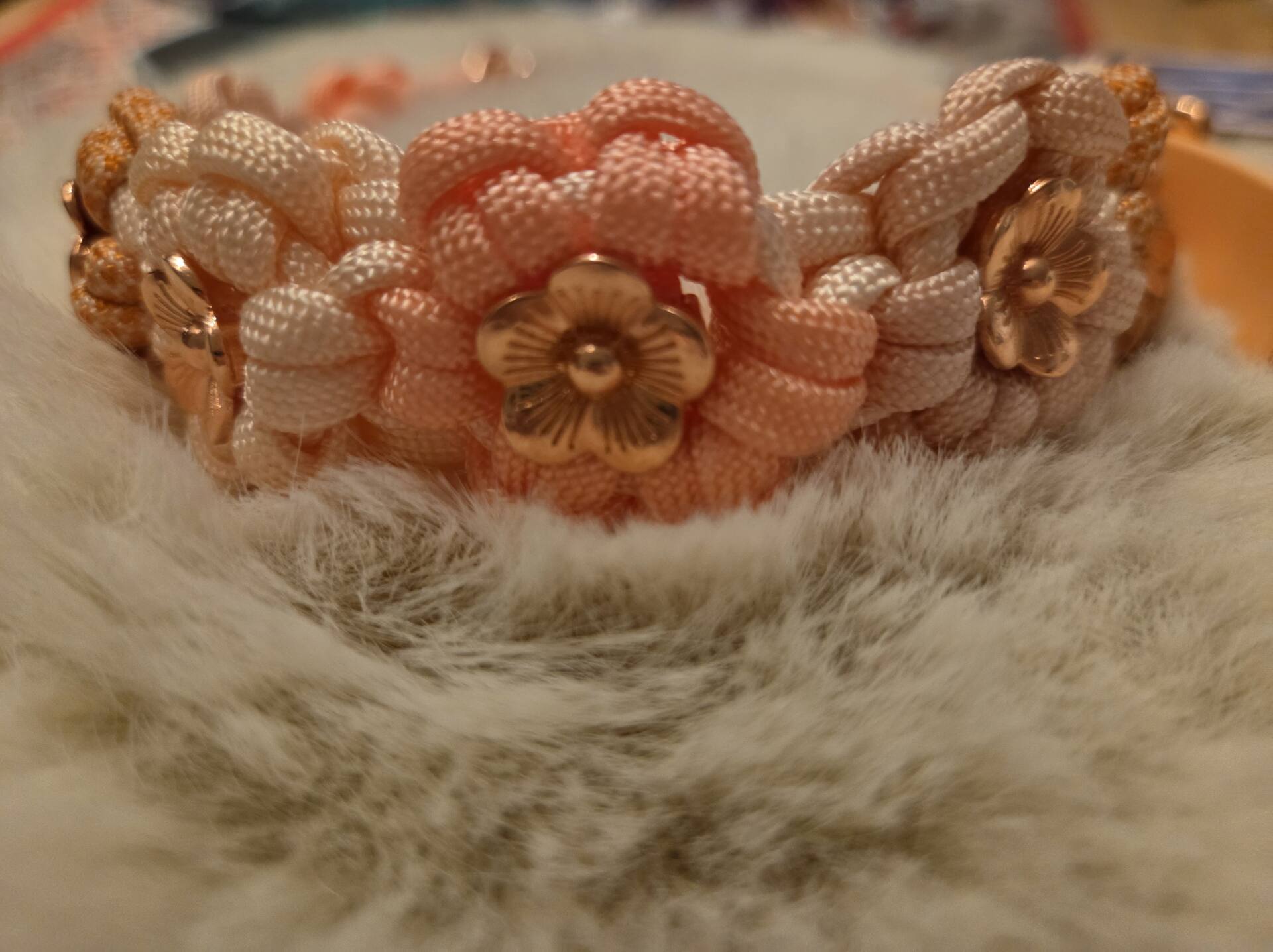 HU 30-38 cm Paracord Halsband Fiorellini