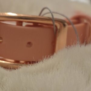 HU 33-39 cm BioThane Halsband Rosé gold
