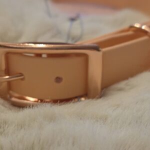 HU 41-47 cm BioThane Halsband Pastel peach