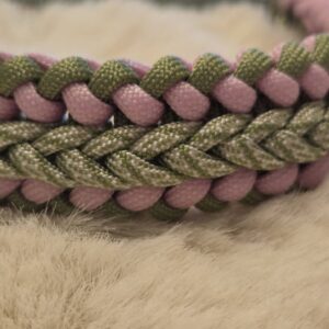 HU 32-38 cm Geflochtenes Paracord Halsband S.Conve Zopf mit BioThane Verschluss
