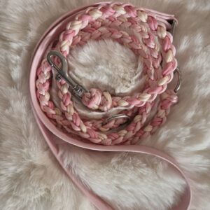 Kombi-Leine Geflochtene Leine mit BioThane Handschlaufe