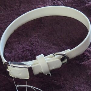 HU 36-42 cm BioThane Halsband weiß