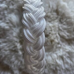 HU 46-52 cm geflochtenes PPM Schmuck-Halsband Treccia mit BioThane Verschluss