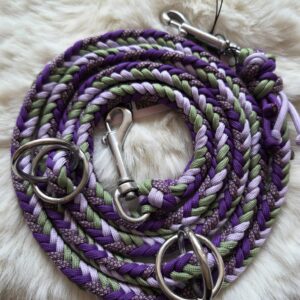 8fach geflochtene 2 Meter lange Paracord Leine Spina 2fach verstellbar