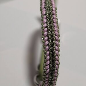 HU 28-34 cm Geflochtenes Paracord Halsband San'Co Treccia (I) mit BioThane Verschluss