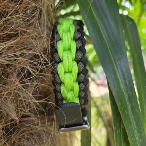 HU 21-24 cm Geflochtenes Paracord Halsband Catena mit BioThane Verschluss The Lifeguard