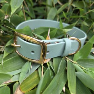 HU 33-42 cm BioThane Halsband Sage and Sand