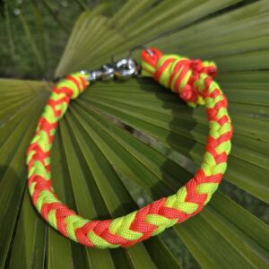 HU 42 cm 8fach geflochtenes Paracord Halsband Spina mit Scherenkarabiner The Lifeguard