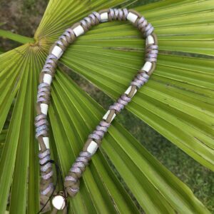 HU 49-54 cm EM-Keramik Paracord-Halsband Serpente 2farbig mit glitzerndem Paracord