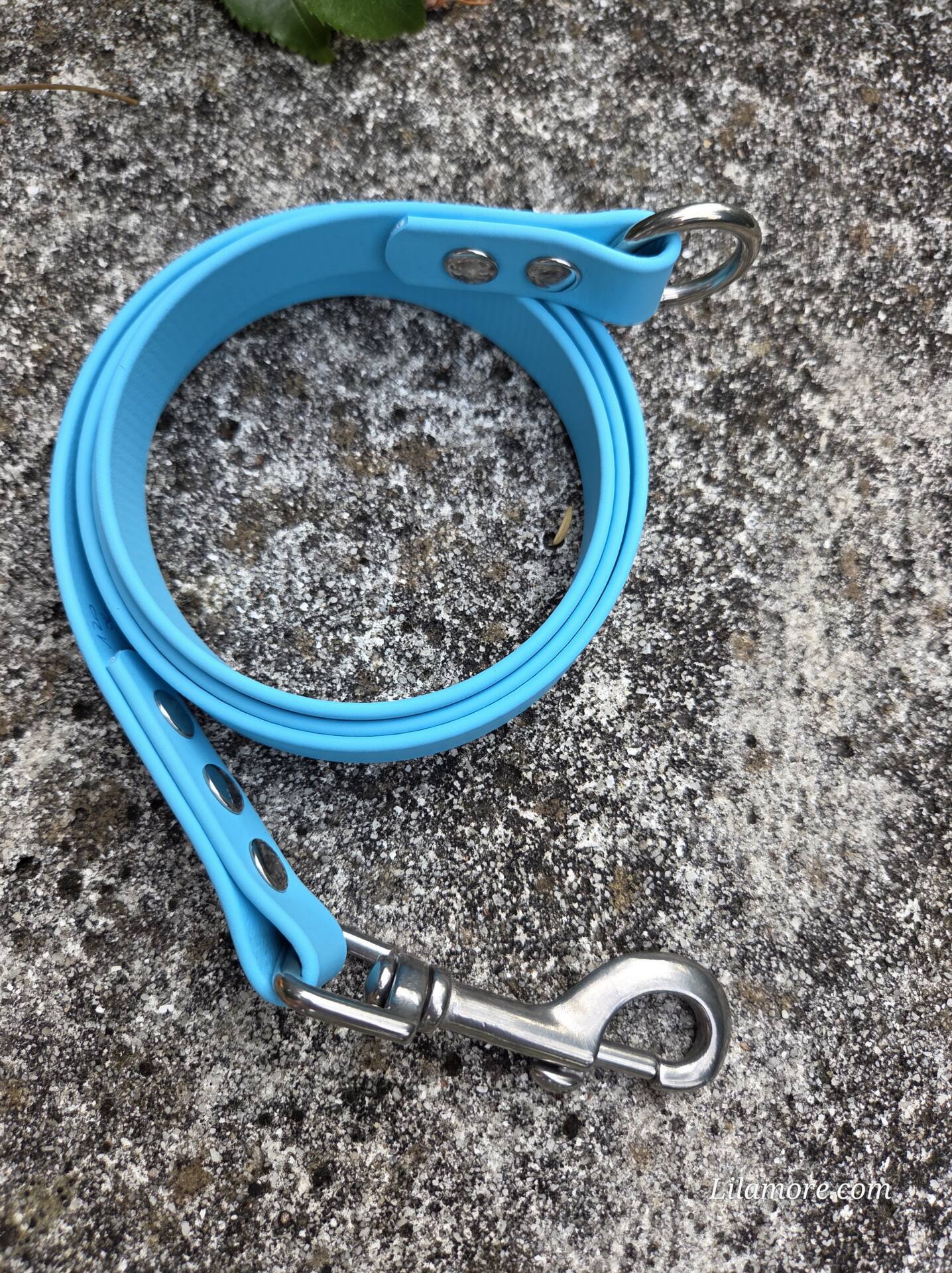 BioThane Leinenverlängerung zu Kombileine 120 cm Skyan Blau – Bild 2