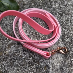 Cityleine BioThane mit fester Handschlaufe 2-farbig Dusty Light Rose Akzente Pastell Rosa
