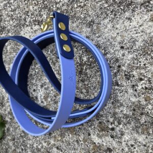 Cityleine BioThane mit fester Handschlaufe 2-farbig Periwinkle Akzente Marine