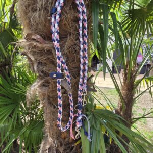 8fach geflochtene Paracord Leine Giro 3fach verstellbar 230 cm lang