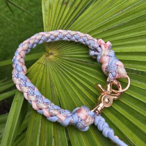 HU 30 cm Mandriano Geflochtenes Paracord Schmuckhalsband mit Scherenkarabiner